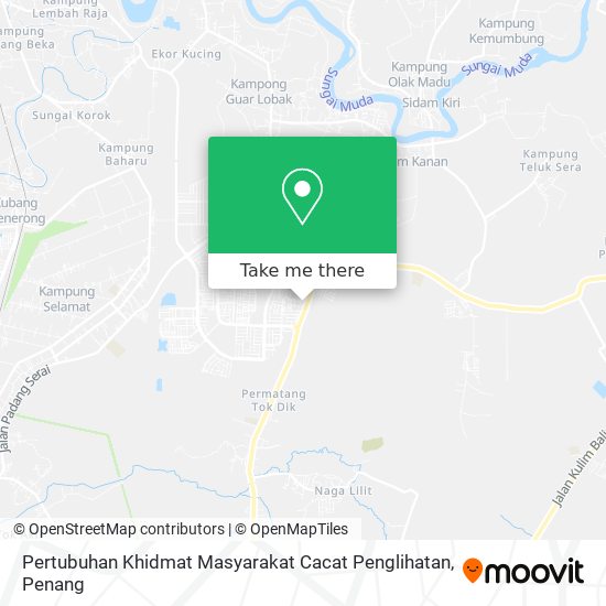 Pertubuhan Khidmat Masyarakat Cacat Penglihatan map