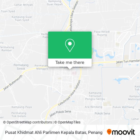 Pusat Khidmat Ahli Parlimen Kepala Batas map