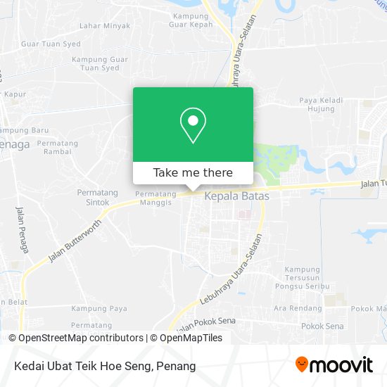 Kedai Ubat Teik Hoe Seng map