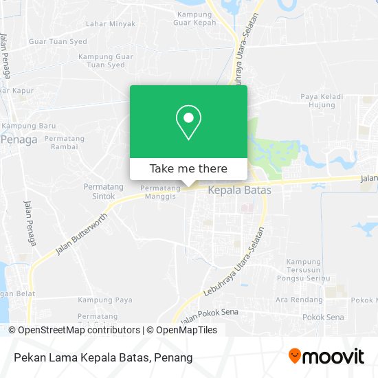 Pekan Lama Kepala Batas map