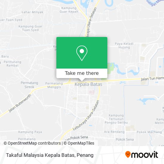 Takaful Malaysia Kepala Batas map