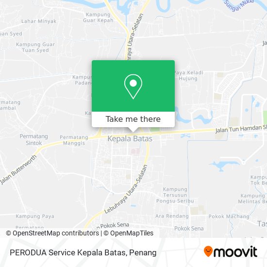 Peta PERODUA Service Kepala Batas