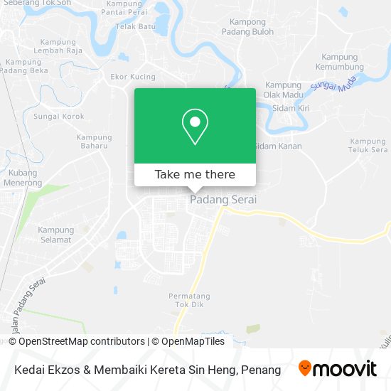Peta Kedai Ekzos & Membaiki Kereta Sin Heng