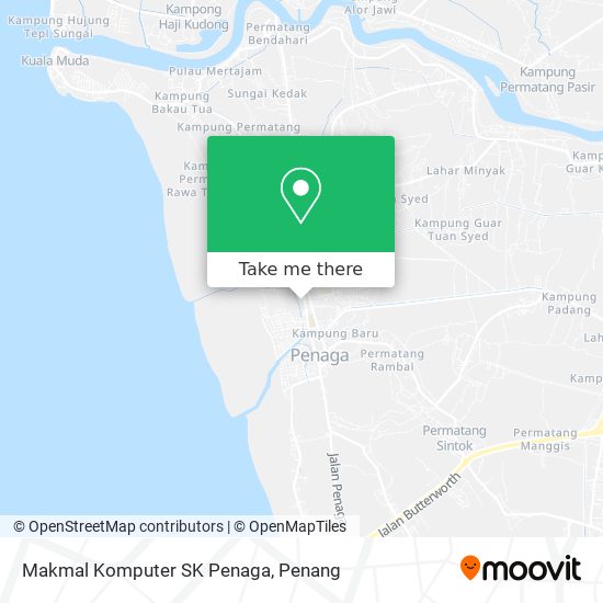 Makmal Komputer SK Penaga map