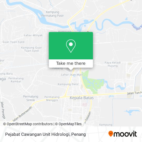 Pejabat Cawangan Unit Hidrologi map