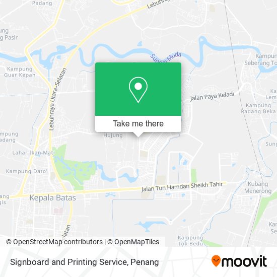 Signboard and Printing Service map