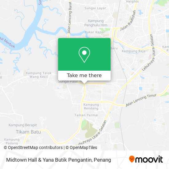 Midtown Hall & Yana Butik Pengantin map