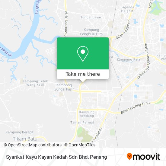 Peta Syarikat Kayu Kayan Kedah Sdn Bhd