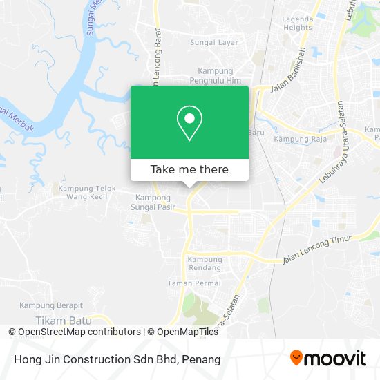 Peta Hong Jin Construction Sdn Bhd