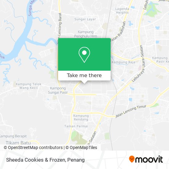 Sheeda Cookies & Frozen map