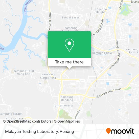 Malayan Testing Laboratory map