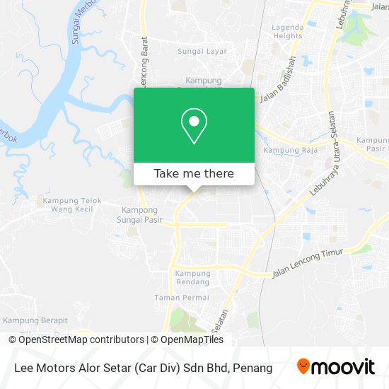 Lee Motors Alor Setar (Car Div) Sdn Bhd map