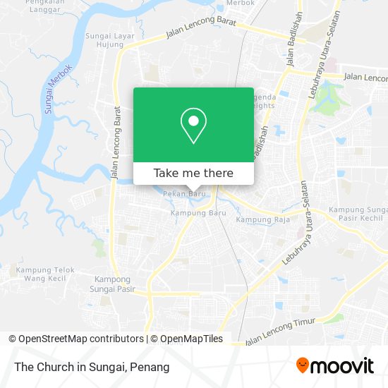 The Church in Sungai map