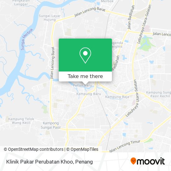 Klinik Pakar Perubatan Khoo map