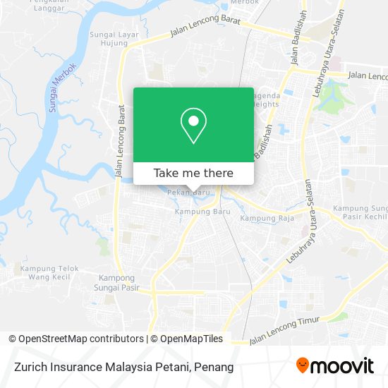Peta Zurich Insurance Malaysia Petani