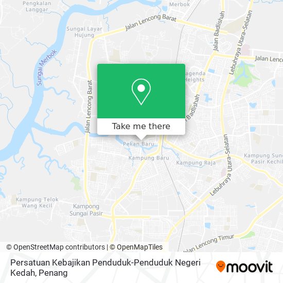 Persatuan Kebajikan Penduduk-Penduduk Negeri Kedah map