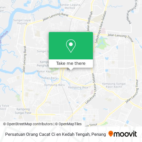 Peta Persatuan Orang Cacat Ci en Kedah Tengah