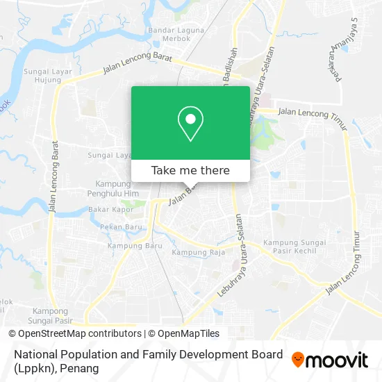 National Population and Family Development Board (Lppkn) map