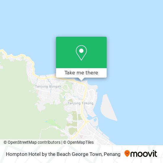 Hompton Hotel by the Beach George Town map