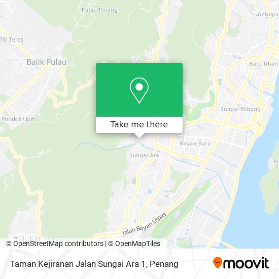 Peta Taman Kejiranan Jalan Sungai Ara 1