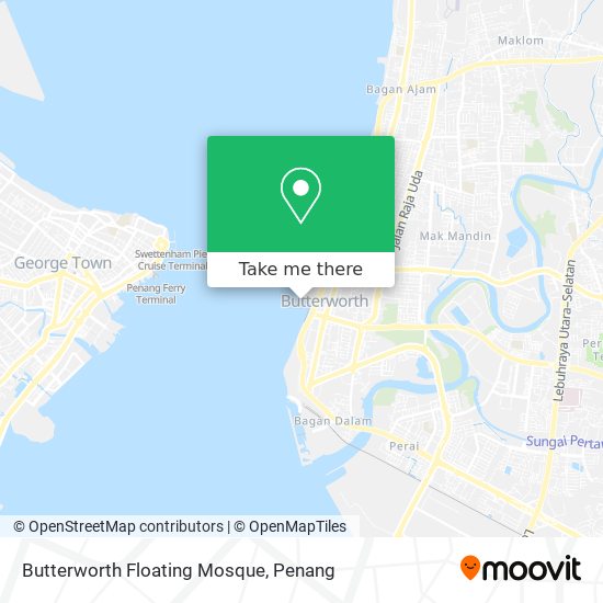 Butterworth Floating Mosque map