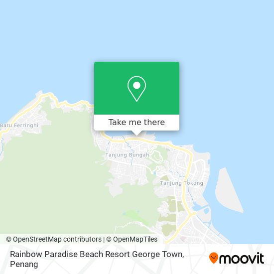 Peta Rainbow Paradise Beach Resort George Town