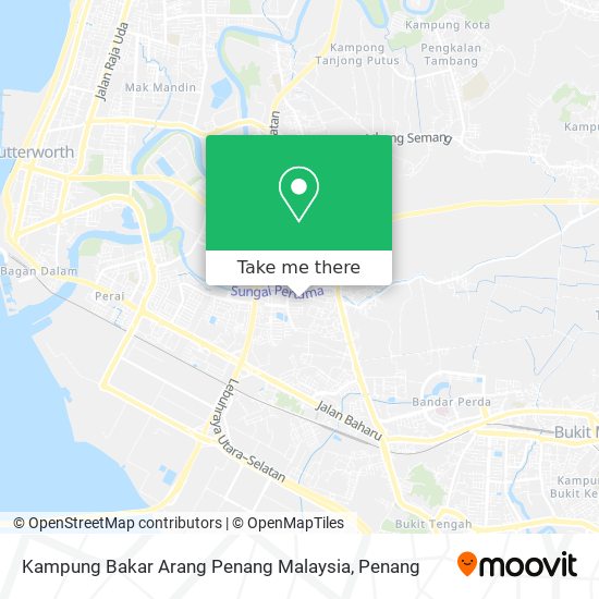 Kampung Bakar Arang Penang Malaysia map