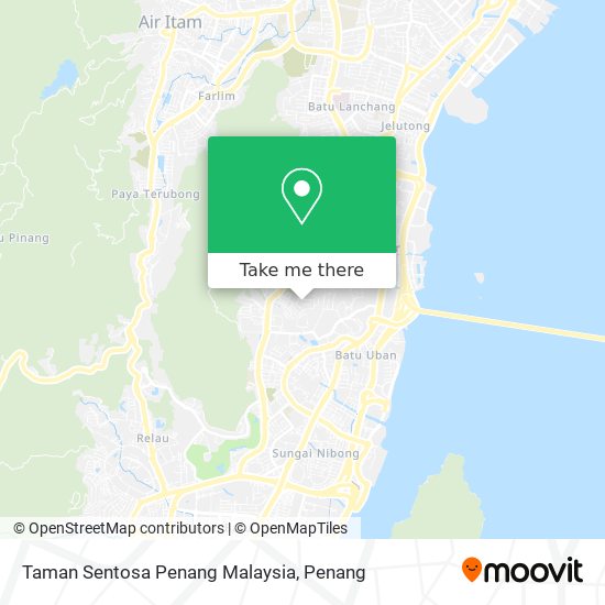 Peta Taman Sentosa Penang Malaysia