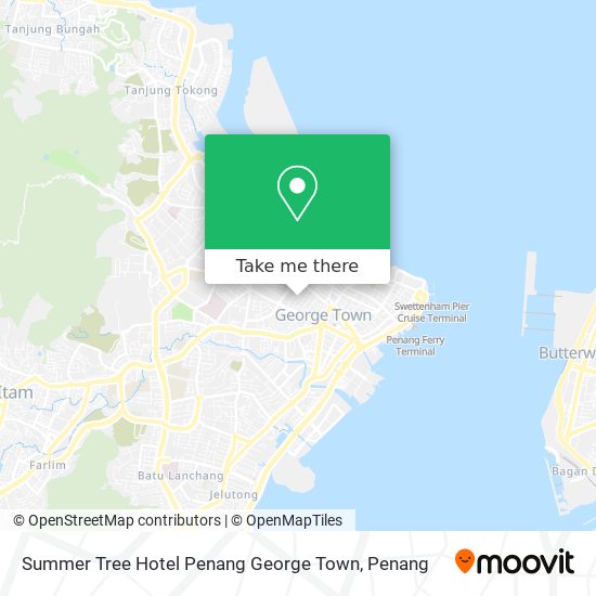 Peta Summer Tree Hotel Penang George Town