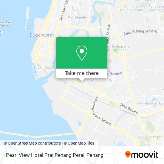 Pearl View Hotel Prai Penang Perai map