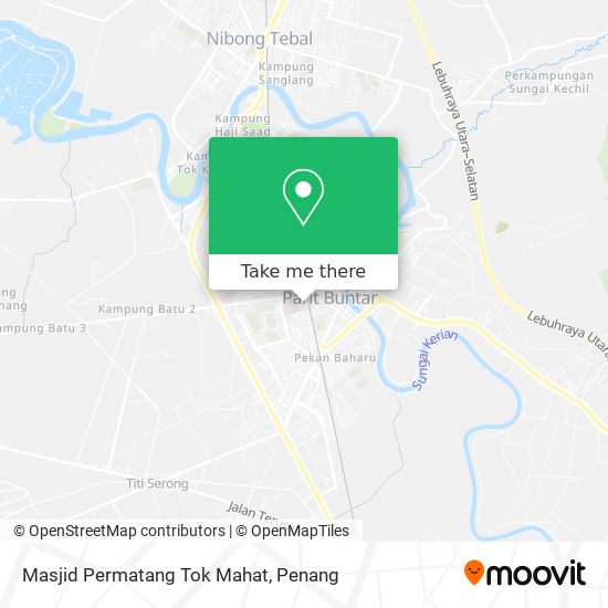 Peta Masjid Permatang Tok Mahat