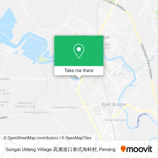 Sungai Udang Village 高渊港口泰式海鲜村 map