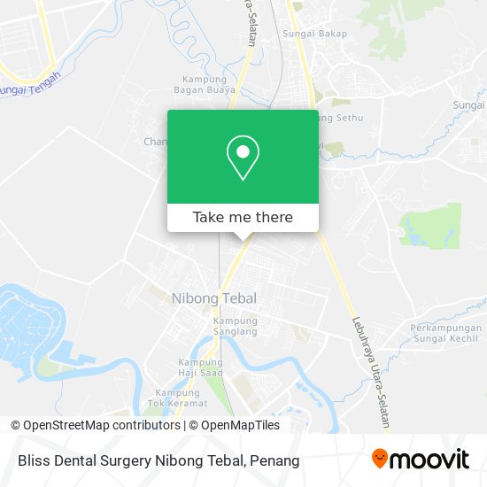 Peta Bliss Dental Surgery Nibong Tebal