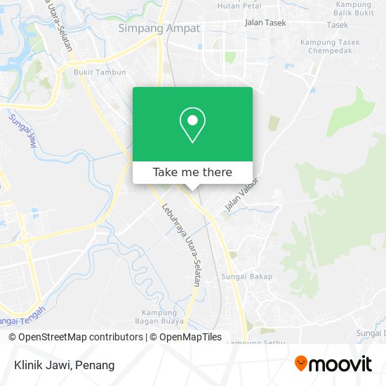 Klinik Jawi map