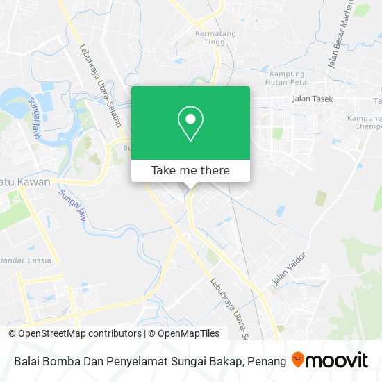 Balai Bomba Dan Penyelamat Sungai Bakap map