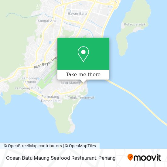 Peta Ocean Batu Maung Seafood Restaurant