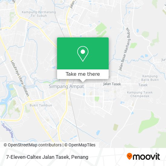 Peta 7-Eleven-Caltex Jalan Tasek