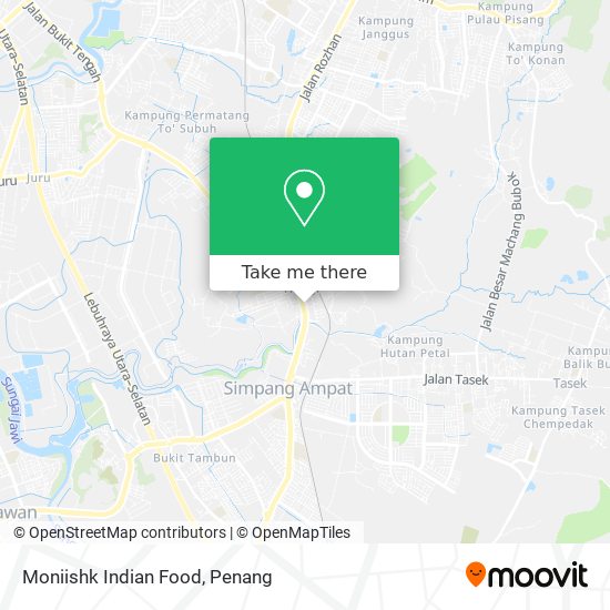 Moniishk Indian Food map