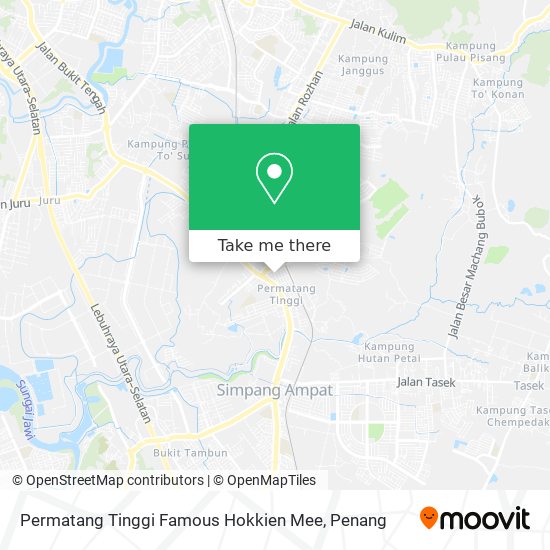 Permatang Tinggi Famous Hokkien Mee map