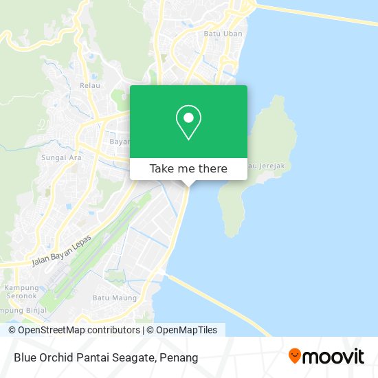 Peta Blue Orchid Pantai Seagate
