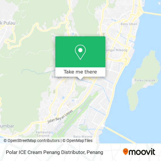 Polar ICE Cream Penang Distributor map