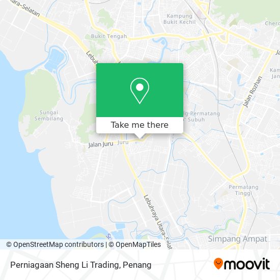 Peta Perniagaan Sheng Li Trading