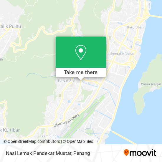 Nasi Lemak Pendekar Mustar map