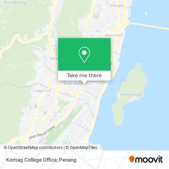 Komag College Office map