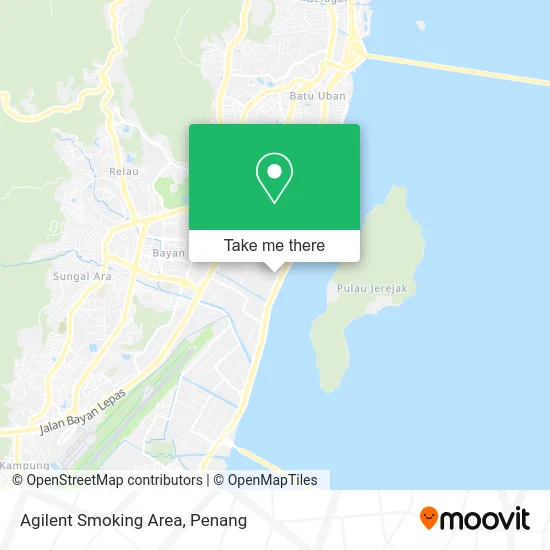 Agilent Smoking Area map