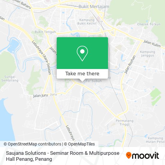 Saujana Solutions - Seminar Room & Multipurpose Hall Penang map