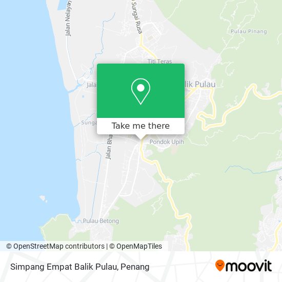 Peta Simpang Empat Balik Pulau