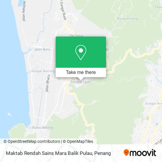 Maktab Rendah Sains Mara Balik Pulau map