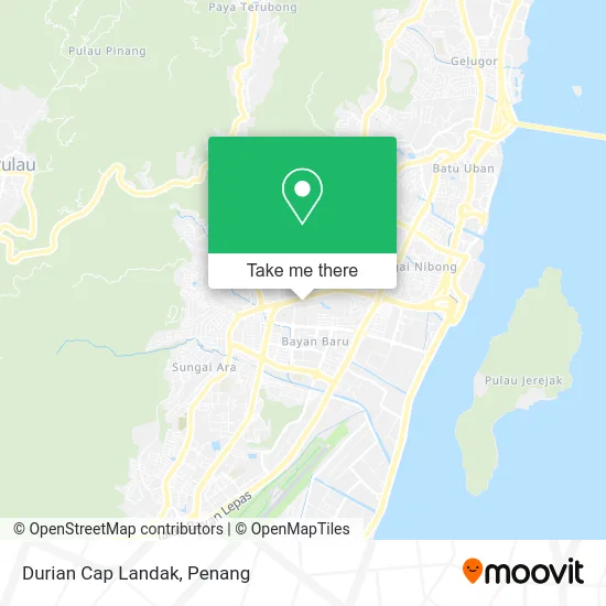 Durian Cap Landak map