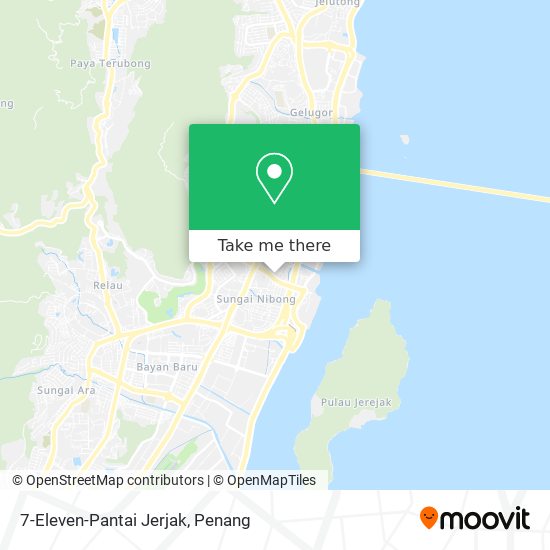 Peta 7-Eleven-Pantai Jerjak